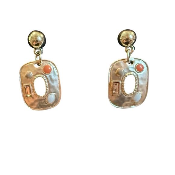 Chico’s Stone Dangle Stud Earrings - Picture 1 of 3